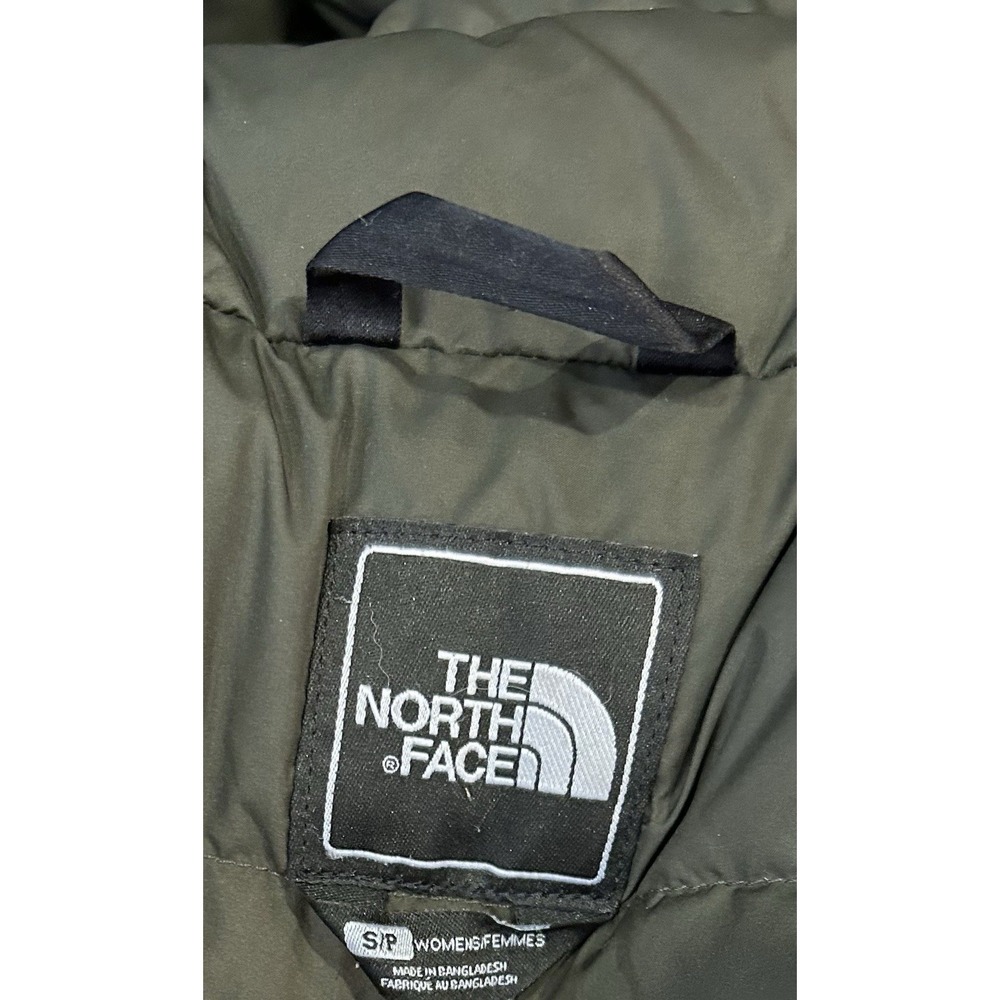 The North Face HyVent‎ Olive Green Belted Down Insulated Puffer Jacket Women's S - Picture 11 of 12
